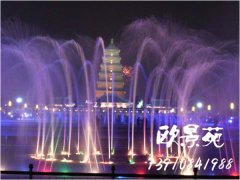 西安大雁塔广场喷泉