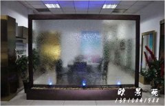 透明玻璃水幕