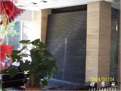 总部国际大堂水幕